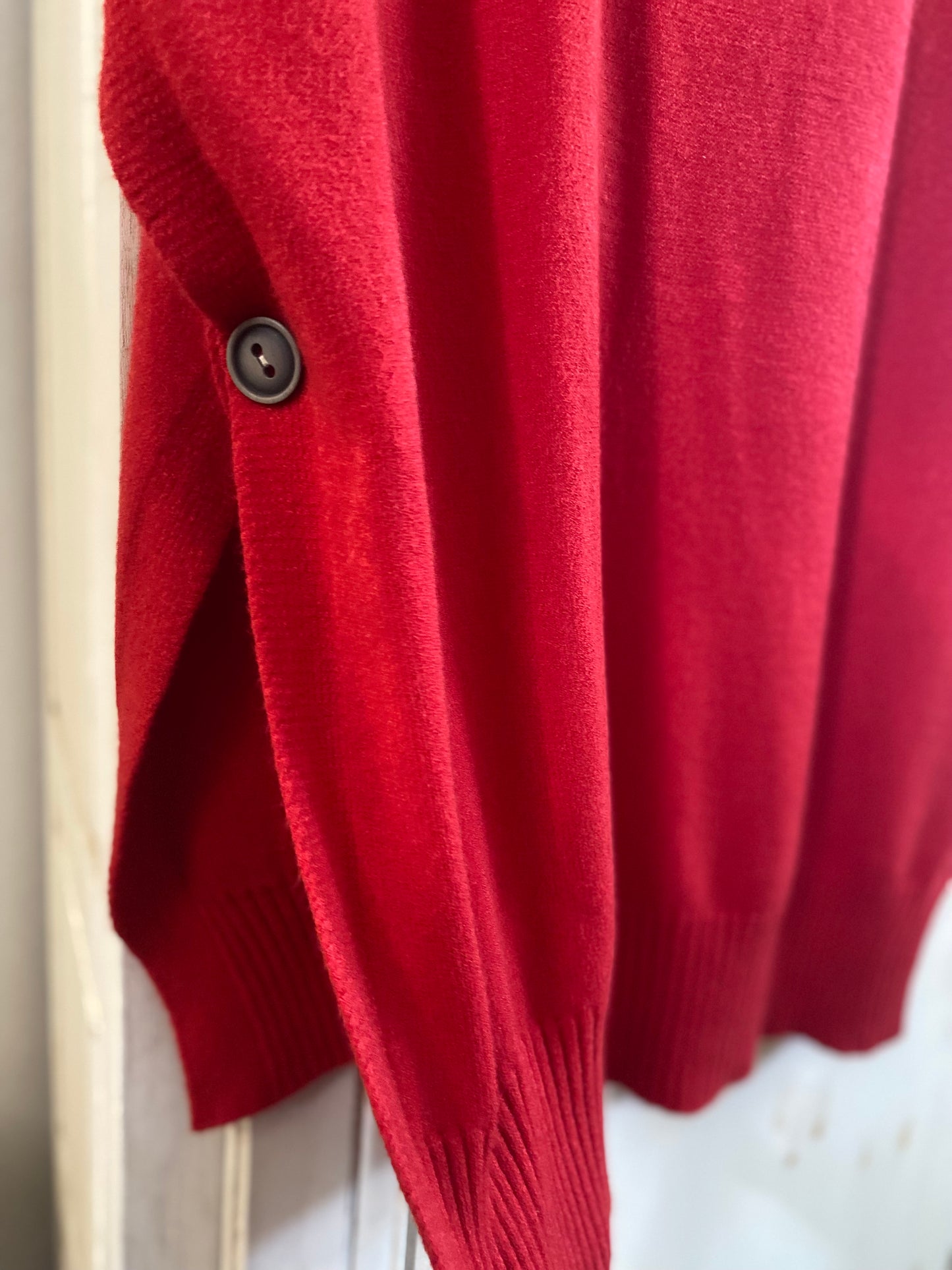 Pull Ilona rouge convient du 40 au 52 Oversize